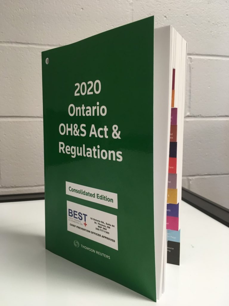 2020 Ontario OH&S Act & Regulations | BEST Safety Training